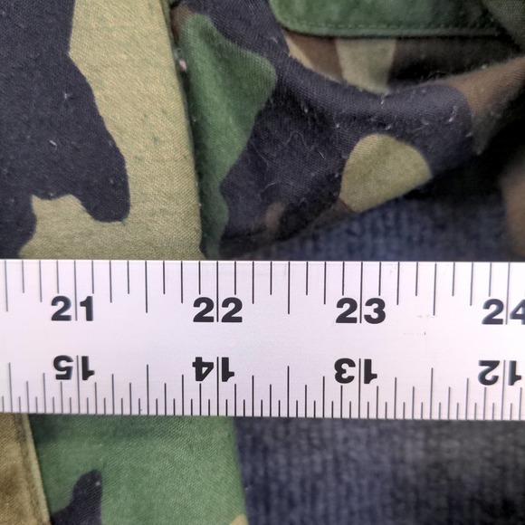 U.S. Army Mens Camo Cold Weather Field Coat Green Brown Size M Short - Picture 6 of 12